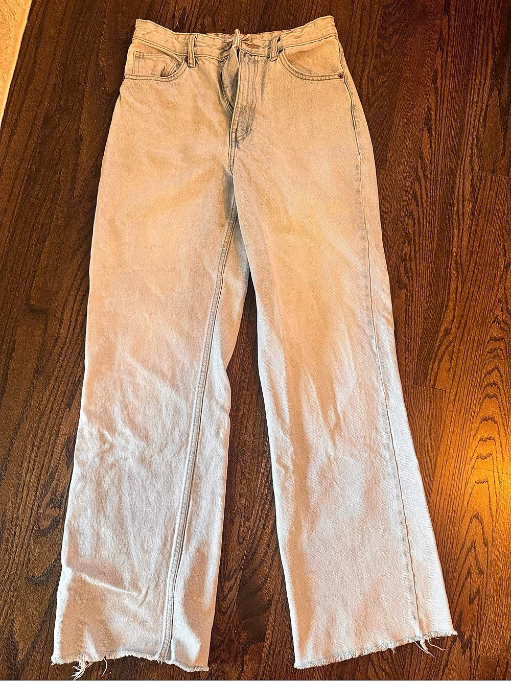 Zara Wide Leg Jeans Light Blue US 6
